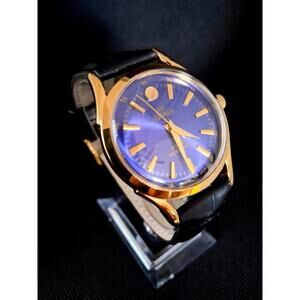 Vintage Roamer Men's Leather Mechanical‎ Watch RARE